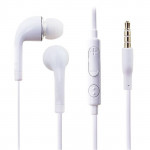 Wholesale Samsung Galaxy Style Stereo Earphone Headset with Mic and Volume Control (White)
